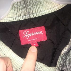 Supreme plaid long sleeve